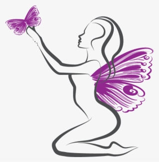 Clip Art Images - Butterfly Lady Logo