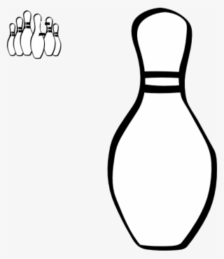 516 X 598 6 - Bowling Pin Black And White