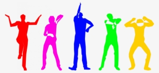 African Dance Clip Art - Colorful People Silhouette Png