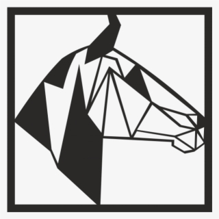 Metal Animal Figur Horse Head Wall Art Decor Portraits - Triangle