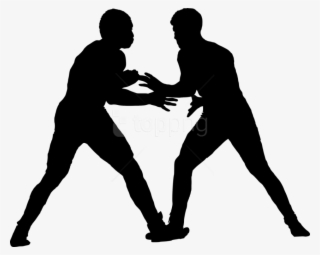 Free Png Sport Wrestling Silhouette Png Images Transparent - Block Basketball