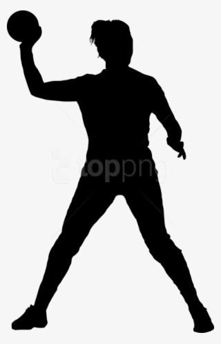 Free Png Sport Handball Silhouette Png Images Transparent - Silhouette