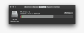 About This Mac Storage - Computer File
