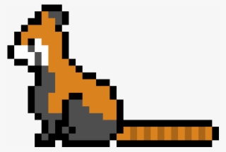 Pixel Red Panda - Dragon Quest Slime Gif