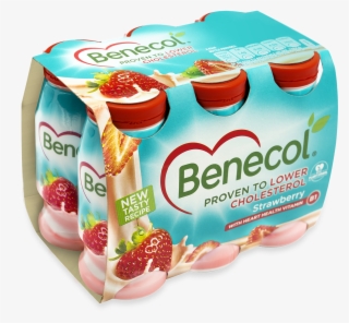 S Trawberry Flavoured Yogurt Drink With Added Plant - Benecol