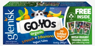 Organic Go-yos Peach & Banana Yogurt Tubes - Yogurt Packaging