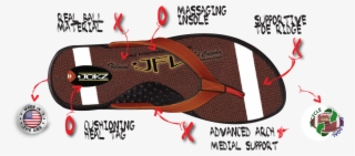Tcu Horned Frogs Football Flip-flops - Baptist Prep