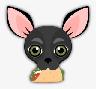 Black Chihuahua Emoji Stickers For Imessage Are You - Chihuahua Emoji Black Grey
