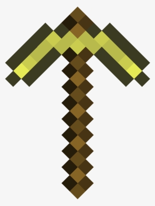 Gold Pickaxe - Minecraft Diamond Pickaxe