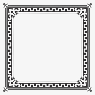 Square Black Frame Png Vector Vector Daksh Black Square - Leaves Page Border Black And White