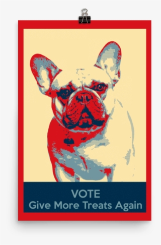 French Bulldog Election Poster - French Bulldog Vote