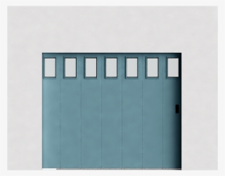 Smooth Verane One Groove And Cassette Porthole Side - Garage Door