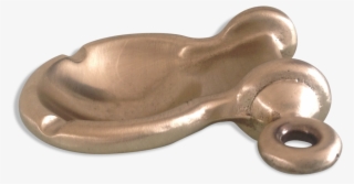 Ashtray Vintage Solid Brass Porthole - Brass