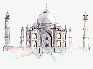 Drawn Mosque Drawing - Travel Calendar 2019 Printable