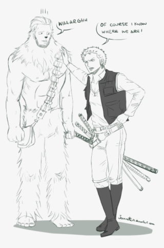 Star Wars Han Solo One Piece Chopper Zoro Bounty Hunters - Roronoa Zoro