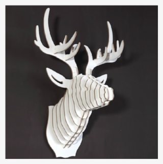 Tete De Cerf En Bois