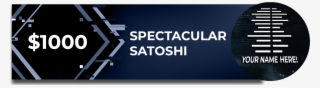 Honor Satoshi And Receive A Special Thank You In Crypto's - Graphic Design