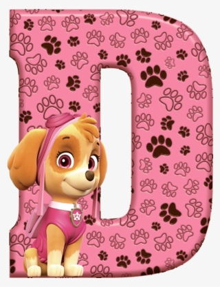 *✿**✿*d*✿**✿*de Alfabeto Decorativo - Paw Patrol Letters D