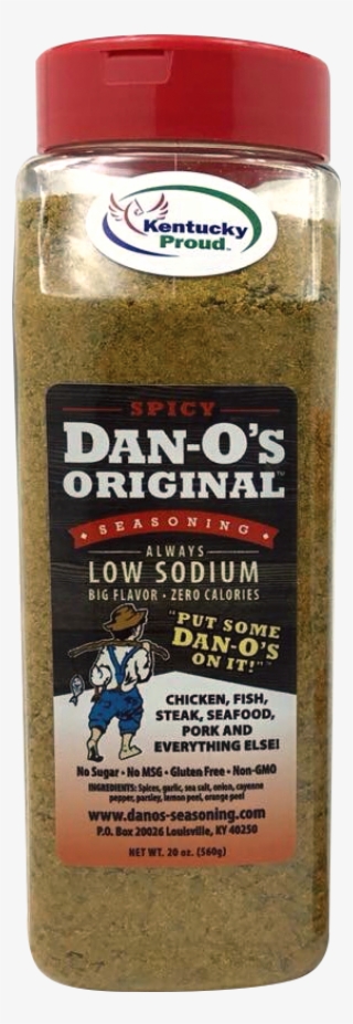 Big 20 Oz Spicy Dan O's Low Sodium, No Sugar Seasoning - Triticale