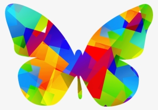 Sticker Papillon Pop Art Multicolore Ambiance Sticker - Pop Pop Art Butterfly