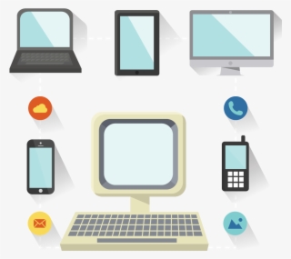 Clip Art Freeuse Stock Network Cloud Computing Euclidean - Personal Computer