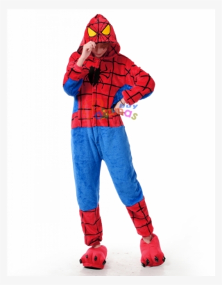 Spiderman Costume Onesies Hoodie Kigurumi Pajamas Party - Кигуруми Человек Паук