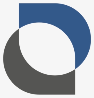 Oxbow Blue & Grey On Transparent Logo - Circle