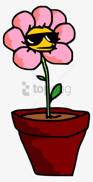 Free Png Plants With Sunglasses Cartoon Png Image With - Cartoon Plant With Sunglasses
