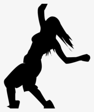 Hiphop Dancing Girl Silhouette Png