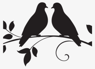 Crow Clipart Branch Silhouette - Love Silhouette Png
