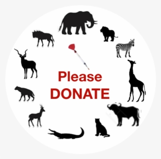 Please Donate To Help Us Helping Wildlife Conservation - Silhouette