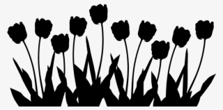 Tulip Silhouette - Tulips Png Silhouette