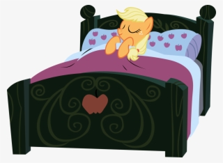 Vector Library Download Applejack Artist Pangbot Safe - Cartoon Bed No White Background