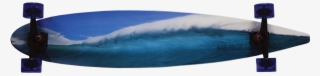 Blue Wave - Blue Pintail Longboard