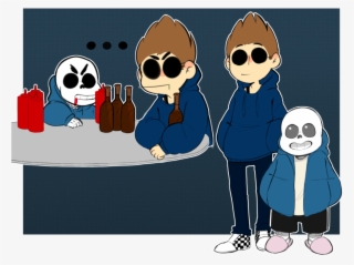 Why Does Sans Have Eyebrowsssssssssa - Eddsworld Tom And Sans