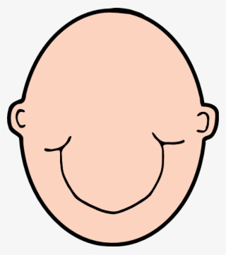 Plain Peach Head Clip Art At Clker - Bald Head Clip Art