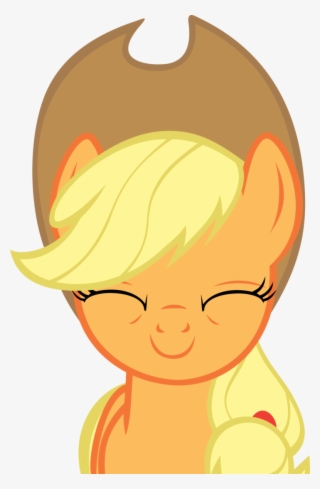 Applejack, Happy, Safe, Smiling, Tired - My Little Pony Applejack Face
