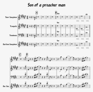 Son Of A Preacher Man Sheet Music For Tenor Saxophone, - Johann Strauss Ii