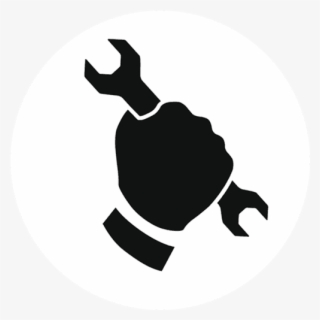 Hand Holding Wrench Icon - Maintenance And Repairs Icon