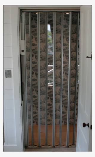 Clear Acrylic Accordion Gate W/nickel Hardware - Screen Door