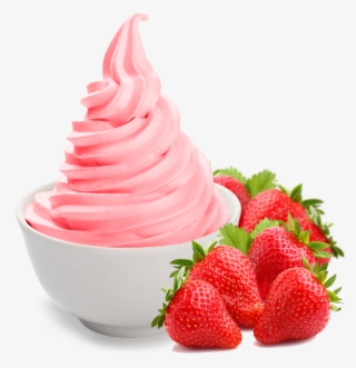 Frozen Yogurt - S - Strawberry Yogurt Png