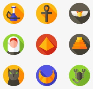 Egypt - Retro Icons Vector