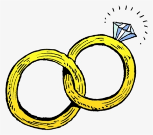 Joined Wedding Rings - Wedding Rings Clipart