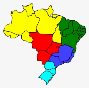 Colored Map Of Brazil Png Images