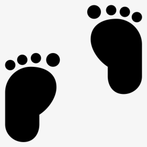 Footprint Clipart Icon - Baby Footprint Icon