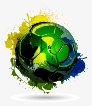 Brazil Vector Splash - Brazil Football Team Png