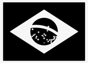 Brazilian Flag Black And White