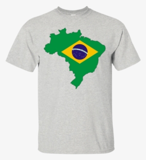 Brazil Flag And Country Outline - Brazil Flag