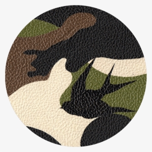 Bag Customisation Camouflage And Swallows - Transparent Circle With Camouflage