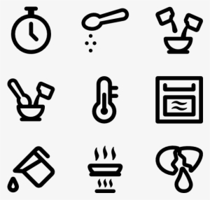Linear Cooking Instructions - Hand Drawn Icon Png